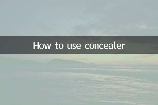 How to use concealer