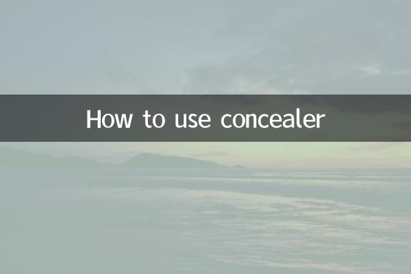 How to use concealer