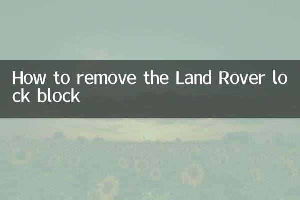 So entfernen Sie den Land Rover-Schlossblock