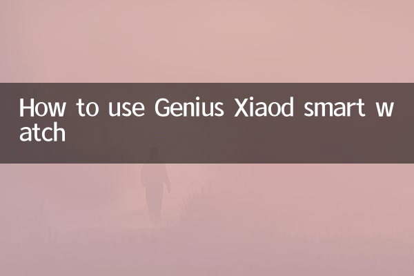 How to use Genius Xiaod smart watch
