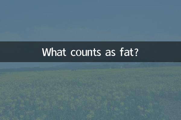 O que conta como gordura?
