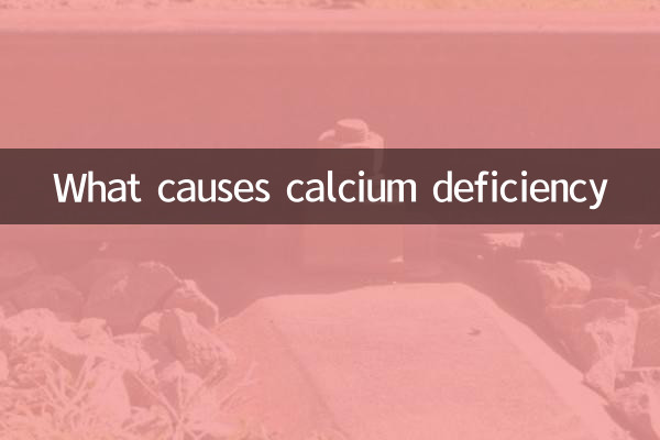 Cosa causa la carenza di calcio