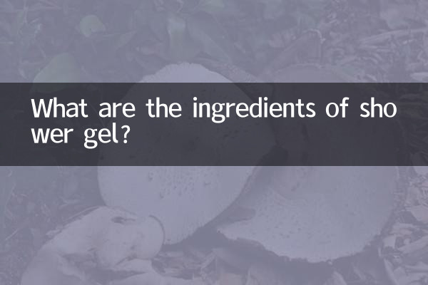 শাওয়ার জেলের উপাদানগুলো কী কী?