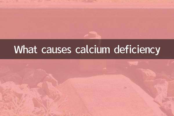 Cosa causa la carenza di calcio