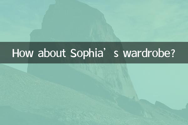 सोफिया की अलमारी के बारे में क्या ख्याल है?