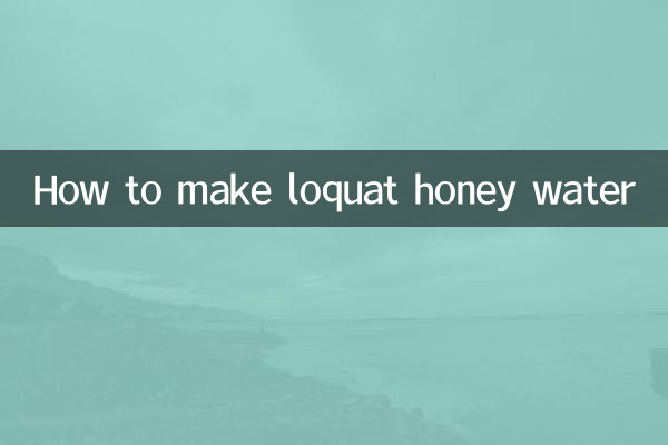 Come preparare l'acqua al miele di nespolo