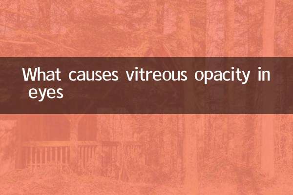 Quelles sont les causes de l'opacité du corps vitré dans les yeux