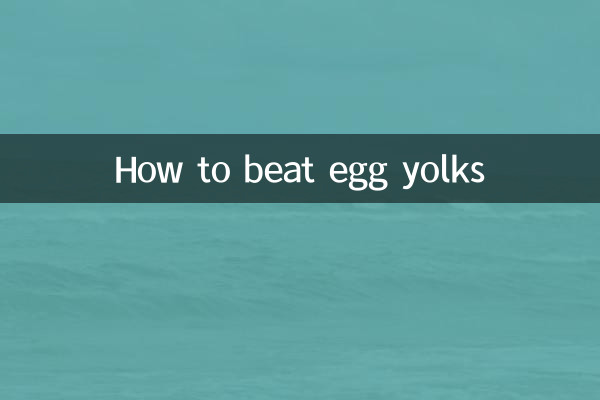 نحوه زدن زرده تخم مرغ