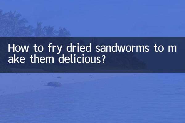 ¿Cómo freír gusanos de arena secos para que queden deliciosos?