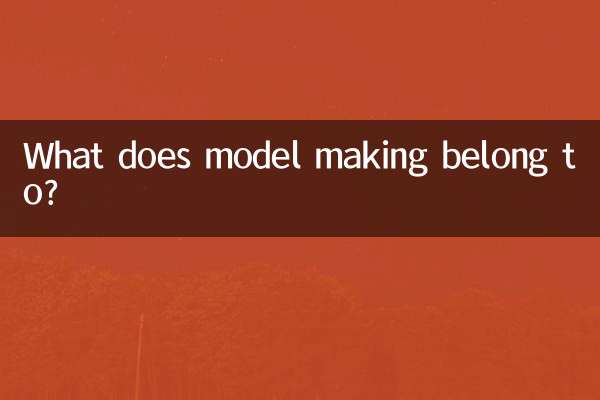 إلى ماذا ينتمي صنع النماذج؟