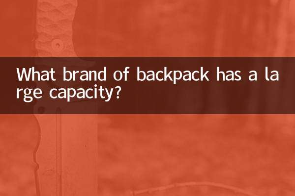 容量が大きいバックパックはどこのブランドですか？