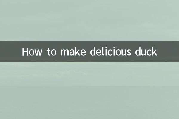 Wie man köstliche Ente macht