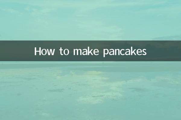 Wie man Pfannkuchen macht