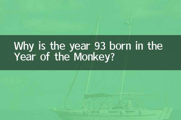 Why is the year 93 born in the Year of the Monkey?