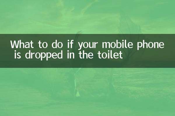 Cosa fare se il cellulare cade nel WC