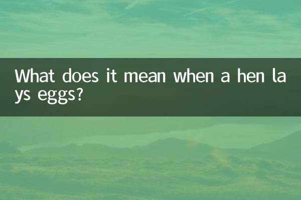 Was bedeutet es, wenn eine Henne Eier legt?