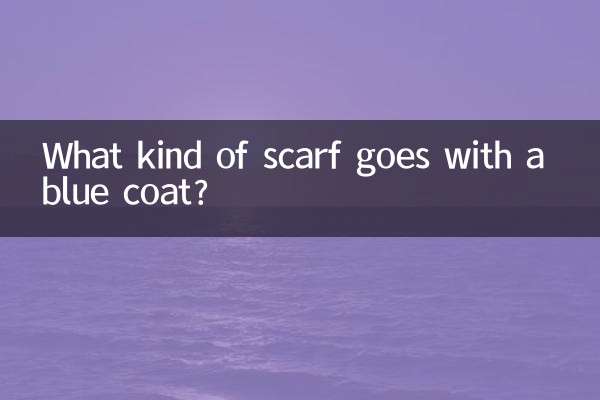 Welcher Schal passt zu einem blauen Mantel?