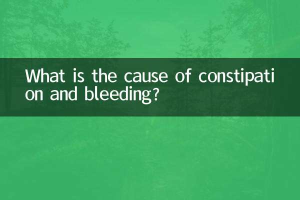 Quelle est la cause de la constipation et des saignements ?