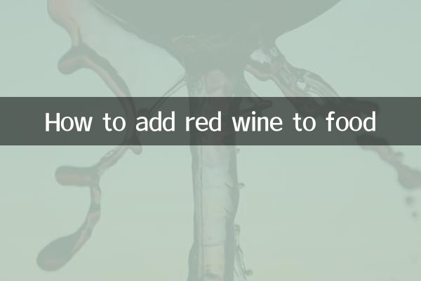 So fügen Sie Rotwein zum Essen hinzu