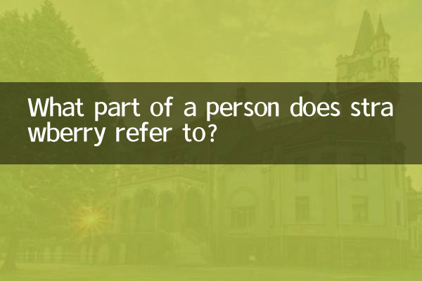 イチゴとは人のどの部分を指しますか?