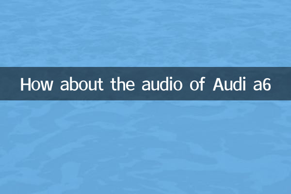 صدای آئودی a6 چطور؟