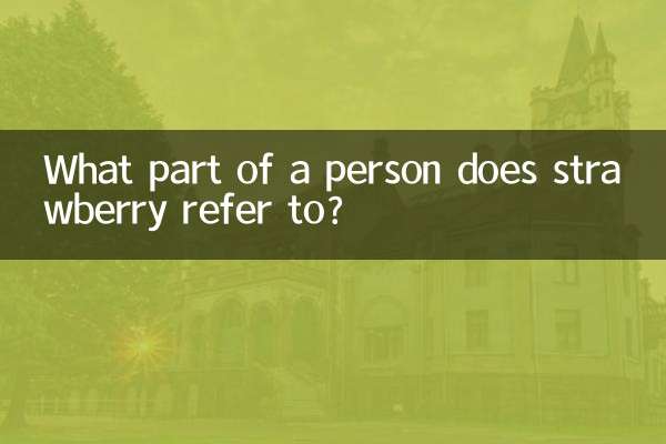 イチゴとは人のどの部分を指しますか?