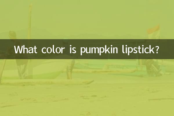 南瓜色口紅是什麼顏色