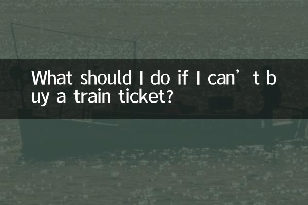 Que dois-je faire si je ne peux pas acheter de billet de train ?