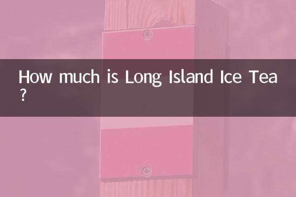 ¿Cuánto cuesta el té helado de Long Island?