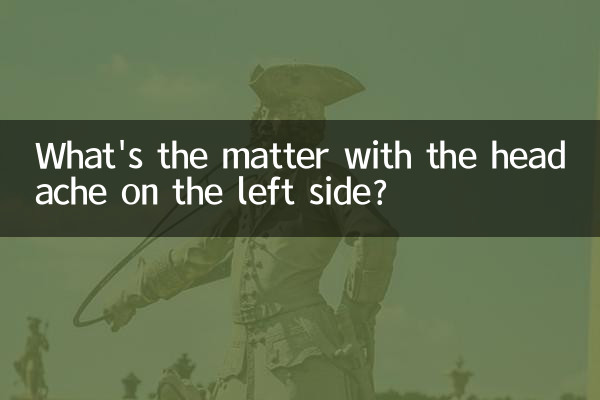 Qual é o problema da dor de cabeça do lado esquerdo?