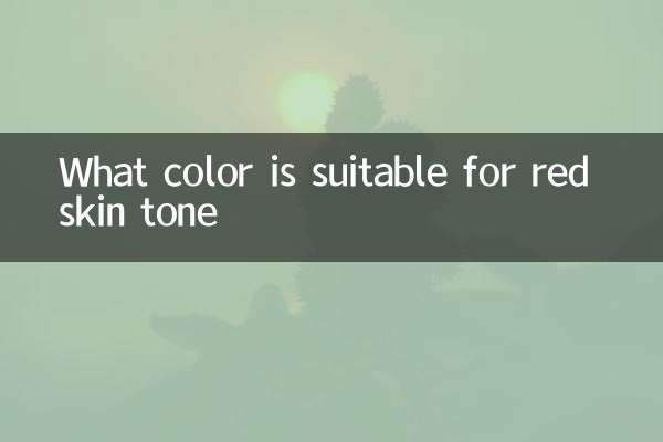 ¿Qué color es adecuado para el tono de piel rojo?