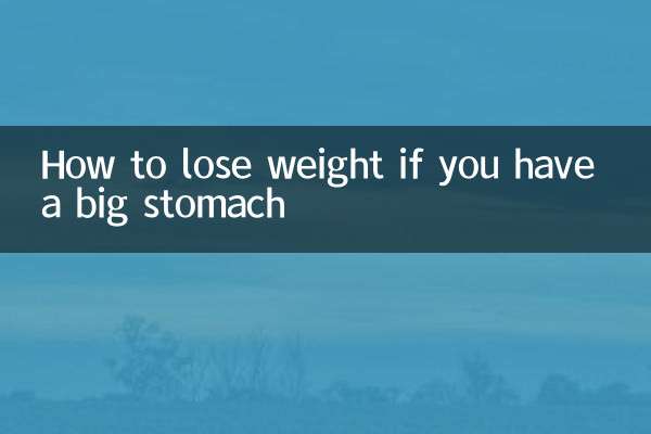 So verlieren Sie Gewicht, wenn Sie einen großen Bauch haben