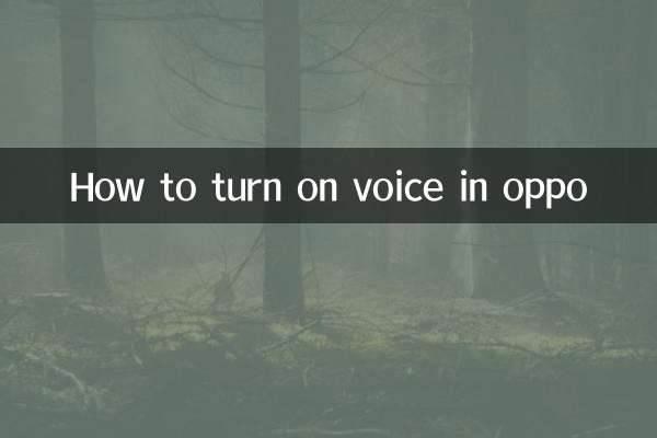 How to turn on voice in oppo