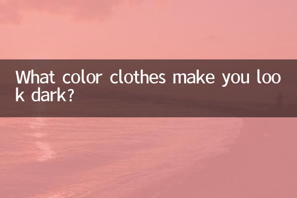 什么颜色衣服显黑