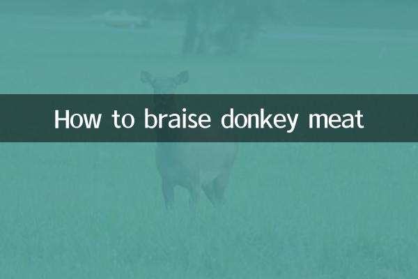 Как тушить мясо осла