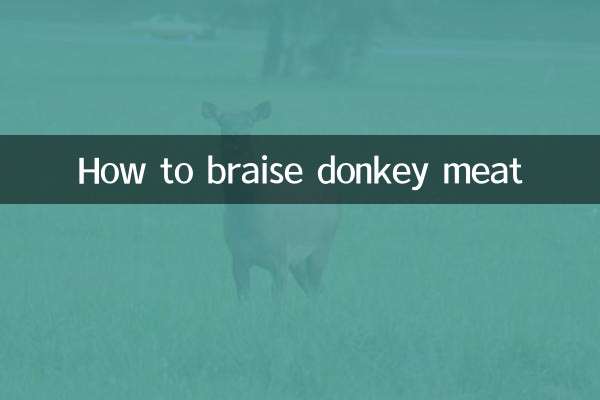 কিভাবে গাধার মাংস braise