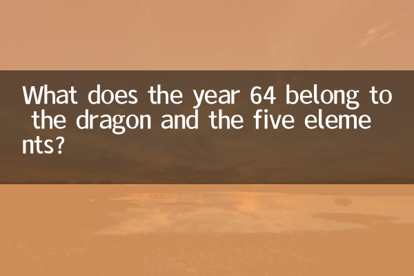 Что относится к 64 году дракону и пяти стихиям?