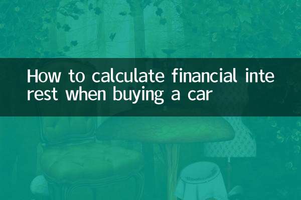 자동차 구입 시 금전적 이자를 계산하는 방법