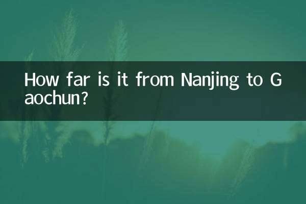 На каком расстоянии Нанкин от Гаочуня?
