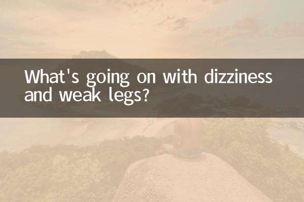चक्कर आना और कमज़ोर टांगों से क्या हो रहा है?