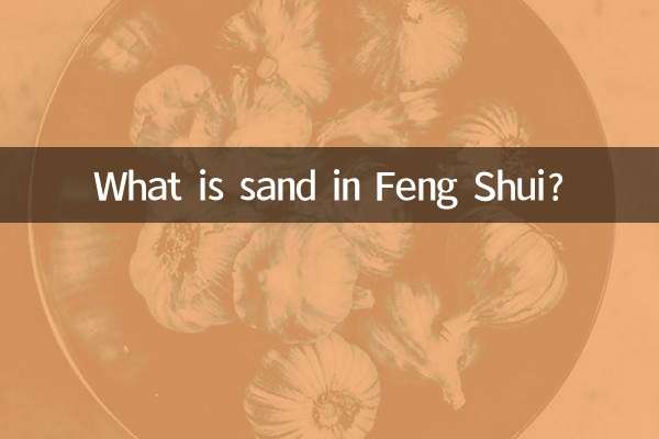O que é areia no Feng Shui?