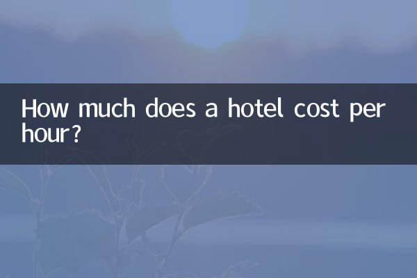 Combien coûte un hôtel par heure ?