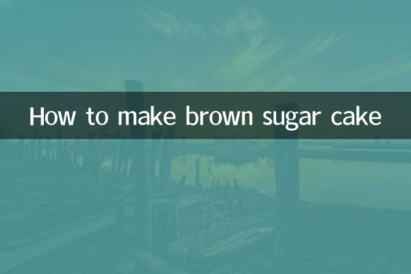 Wie man braunen Zuckerkuchen macht