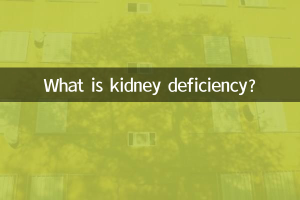 Was ist Nierenmangel?