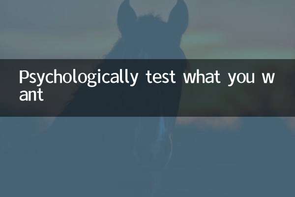 Psychologically test what you want