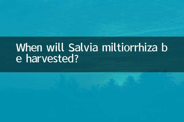 Salvia Miltiorrhizaはいつ収穫されますか？