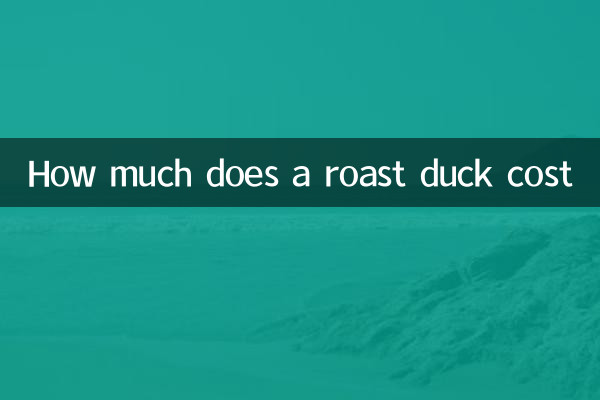 ¿Cuánto cuesta un pato asado?