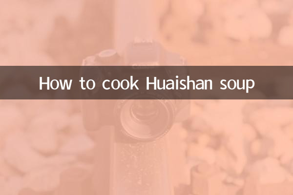 Como preparar sopa Huaishan