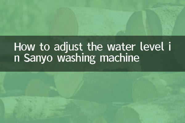 So stellen Sie den Wasserstand in der Sanyo-Waschmaschine ein