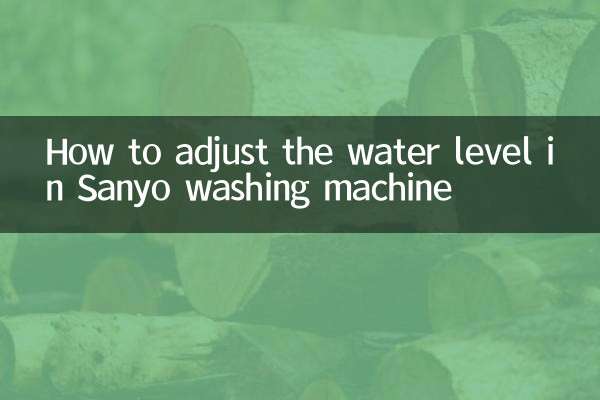 Cómo ajustar el nivel del agua en la lavadora Sanyo